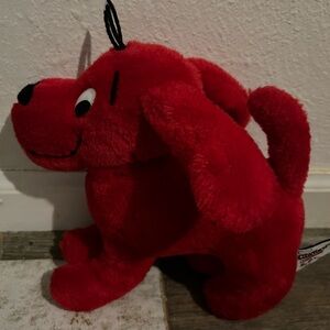 Vintage Clifford the big red dog 2002 scholastic side kicks plush stuffed toy 8”